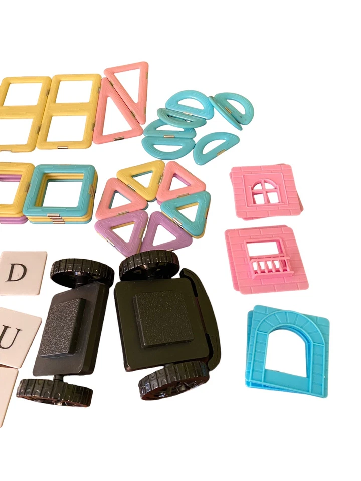 Intelligent Magnetic Building Letters Doors Windows Replacement Parts Lot Of 70 - Image 3 of 4