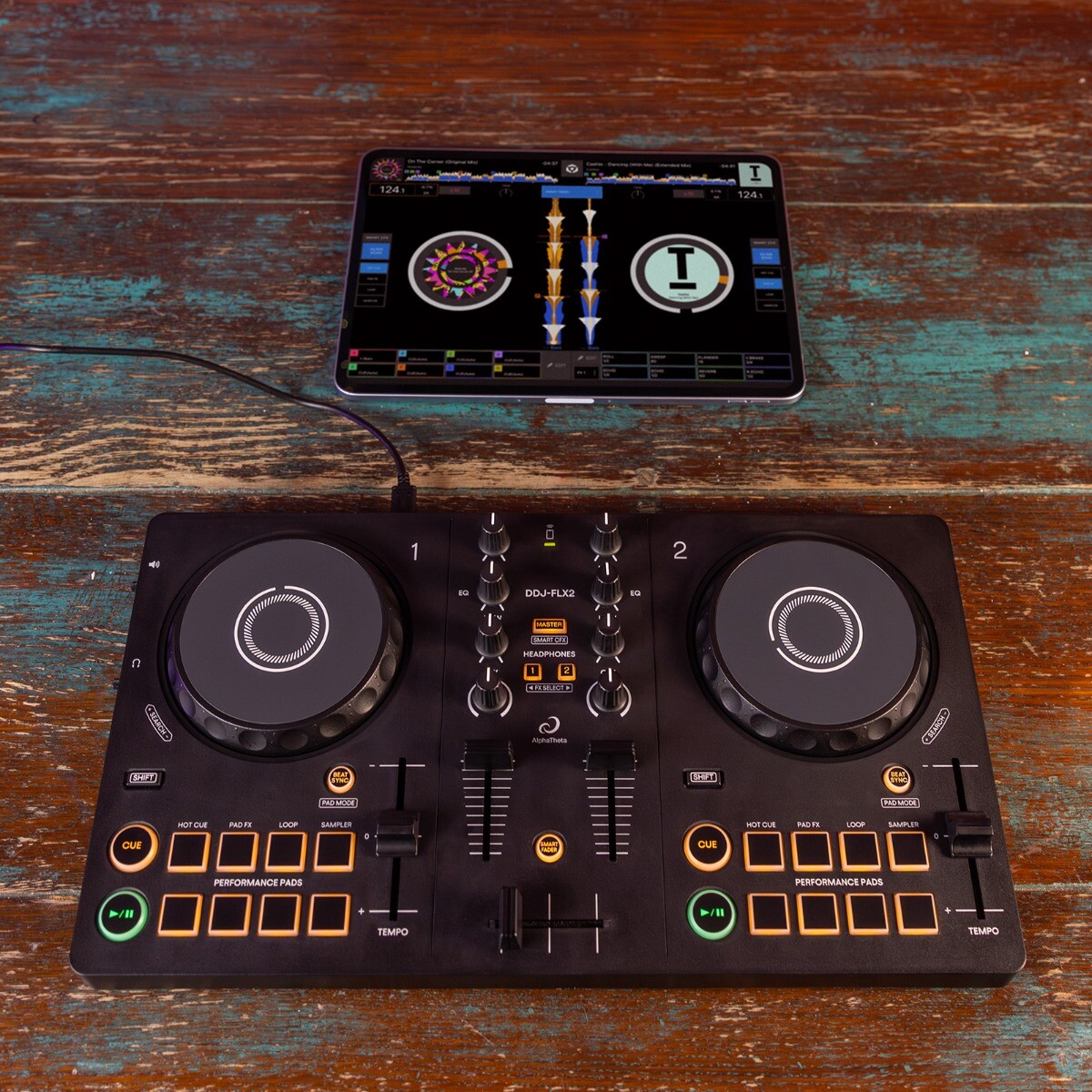 AlphaTheta DDJ-FLX2 Compact Beginner 2-Channel Serato AlphaTheta DDJ-FLX2 Compact Beginner 2-Channel Serato