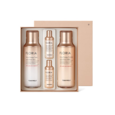 TONYMOLY Floria Nutra Energy Skin care Set Toner & Emulsion Moisturizing Korea
