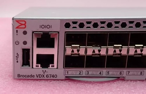 Brocade VDX 6740 BR-VDX6740-48-R 48x 10GbE SFP+ + 4x 40Gb QSFP+ Ethernet Switch - Afbeelding 2 van 8