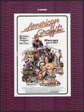 AMERICAN GRAFFITI - Original 1974 Trade AD promo / ADVERT _ George Lucas _ 1973