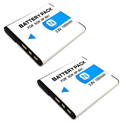 2x Battery Pack For NP-BN1 Sony DSC-W310 DSC-W320 DSC-W330 DSC-W350 D DSC-W360