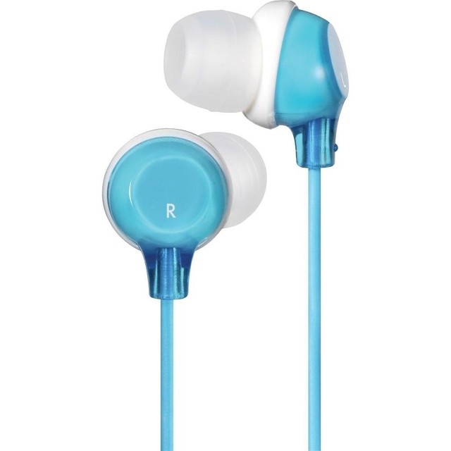 NEW JVC BLUE Headphone, AppleiPhone/IPod Compatible, Water Resistant