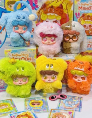 JOTOYS Q.KID EMOTIONAL HAIRY MONSTERS PLUSH BLIND BOX CONFIRMED