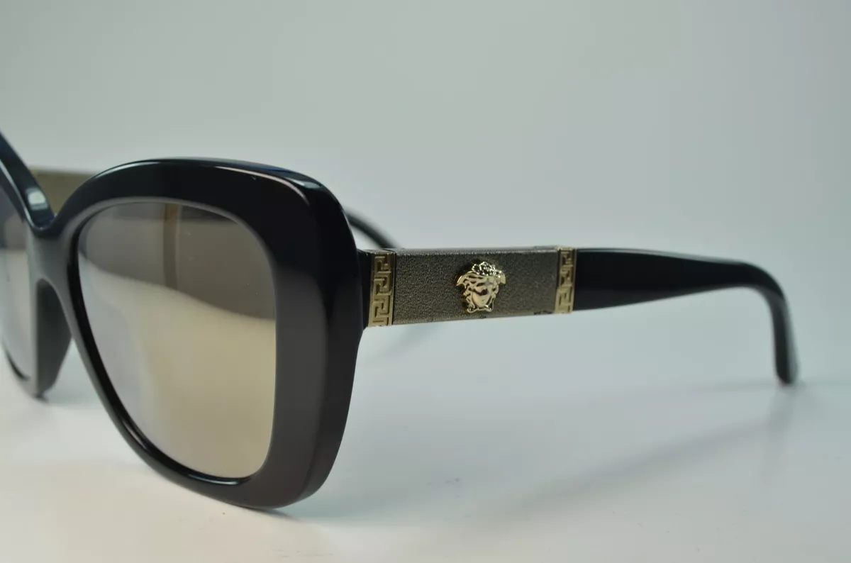 Authentic Versace MOD.4305 Q GB1 5A Black Gold Sunglasses eBay