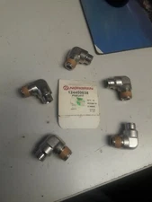 5 Norgren 124450638 3/8 NPTF Nickel Plated Brass Push-to-Connect Tube Male Elbow