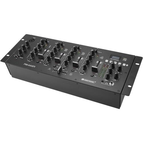 OMNITRONIC PM-444Pi 4-Kanal-DJ-Mixer mit Player USB-Interface Neu