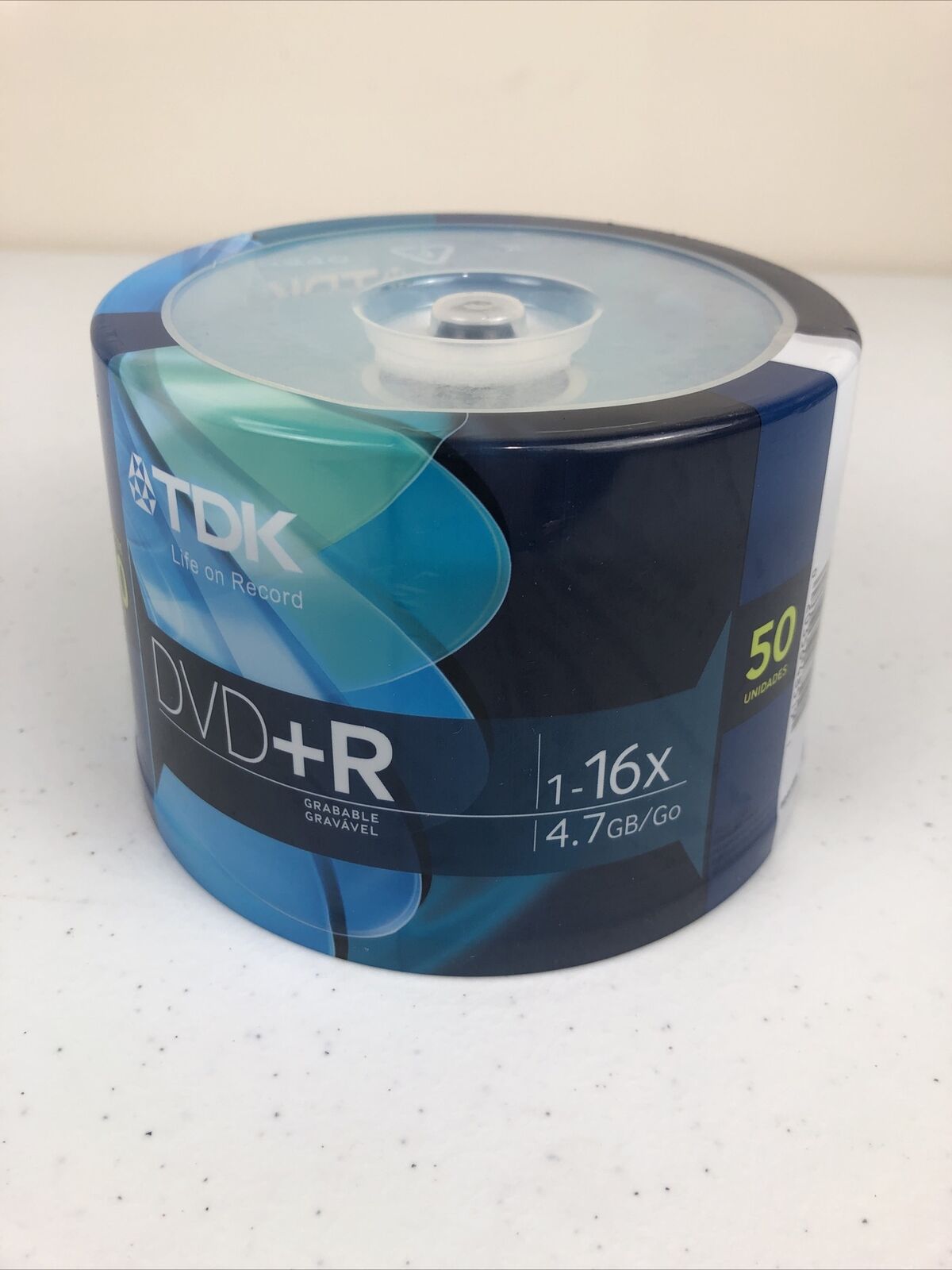 TDK DVD+R 50 pack 16x 4.7gb Spindle Model DVD+R47FCB50 New Sealed