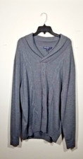 Daniel Cremieux Sweater Men  s XL Extra Fine Merino Wool Pullover Gray NWT