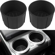 AOTEMILK Rear Cup Holder Set for Ford F150 2009-2014 with Flow Through Console