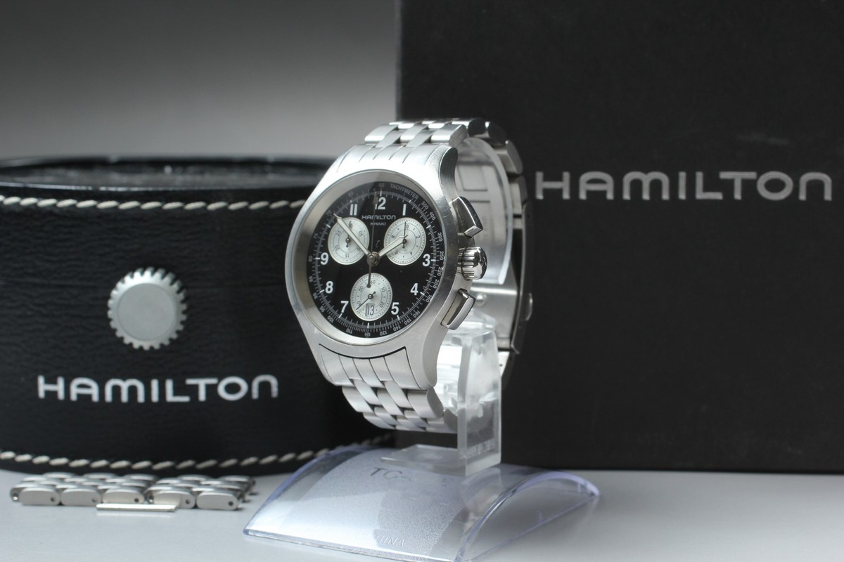 ハミルトン HAMILTON カーキ クロノグラフ H764120 クォーツ 楽天市場】ハミルトン HAMILTON カーキ クロノグラフ H764120