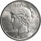 1928 S PEACE SILVER DOLLAR $1 US COIN SEMI KEY DATE LUSTER AU BU MS UNC FREE S&H