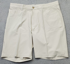 Greg Norman ML75 MicroLux Golf Shorts Mens 36 Tan Stretch Performance G7S23H907