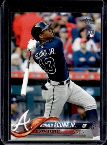 2018 Topps Ronald Acuna Jr. RC Rookie SP VAR #698b Braves
