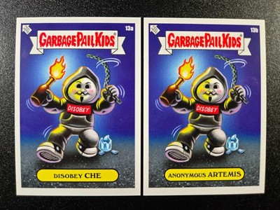 V for Vendetta Anonymous Guy Fawkes Mask Spoof Garbage Pail Kids 2 Card Set