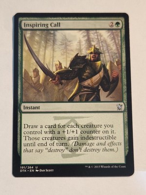 Inspiring Call 191 Dragons of Tarkir Magic: The Gathering Uncommon MP