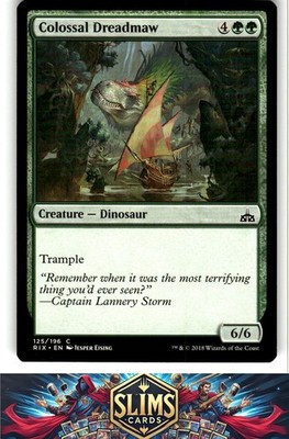 Magic the Gathering MTG Rivals of Ixalan Colossal Dreadmaw #125 Buy 2 Get 1