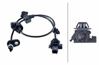 Hella 6PU 358 251-211 Sensor, Raddrehzahl Hinten Rechts FüR Honda