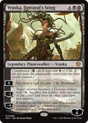 ~ Vraska, Betrayal's Sting ~ NM ~ Commander: Lorwyn Eclipsed ~ MTG ~