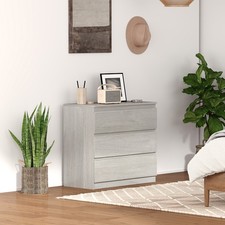 HOMCOM Chest of Drawers, 3 Drawer Storage Cabinet Unit for Bedroom, Refurbished