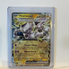 Pokemon TCG Mewtwo ex 058/182 SV04: Paradox Rift Double Rare Holo NM