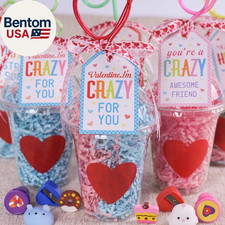 Valentines Day Gifts for Kids - 24 Pack Valentines Day Stationery Gift with Craz