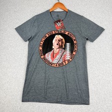 WWE Ric Flair Nature Boy Jet Flyin Kiss Stealin T-Shirt Mens Small Gray New