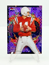 2024 Topps Finest - Rare Steve Grogan /75 Purple Checkerboard Refractors #229