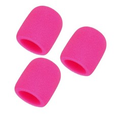 Microphone Cover, Sponge Foam Mic Cover, 3 Pack  3"  Rose Red