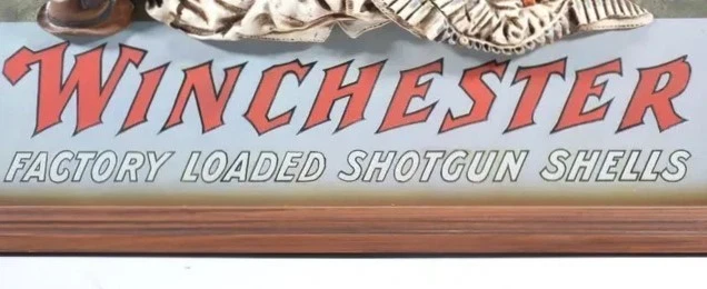 De colección Raro Winchester "¿DO YOU SHOOT?" con cachorros Bretaña 3D 17" x 27" Foto 4 de 4