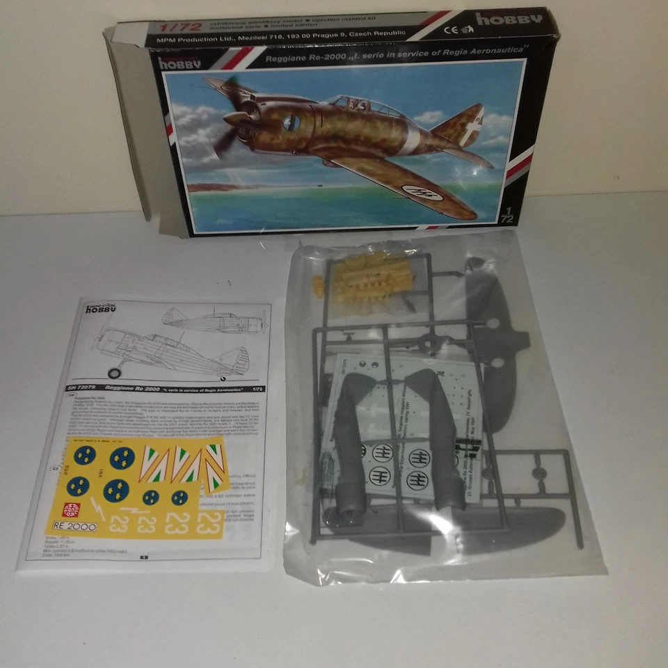 REGGIANE RE 2000 I SERIE REGIA AERONAUTICA KIT SPECIAL HOBBY 72079 + ALTRE DECAL - Immagine 3 di 3