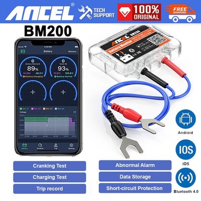 ANCEL BM200 12V Batterie-Monitor-Test & Auto-Batterie-Gesundheitsanalysator