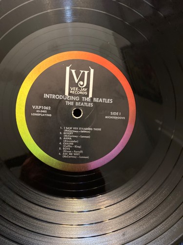 BEATLES  VJ  BRACKETS INTRODUCING THE BEATLES  1-24-1964 Mono Vee Jay LP - Picture 8 of 22