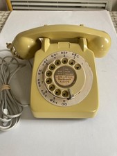 Vintage topaz yellow Diakon GPO 706L dial telephone 1964