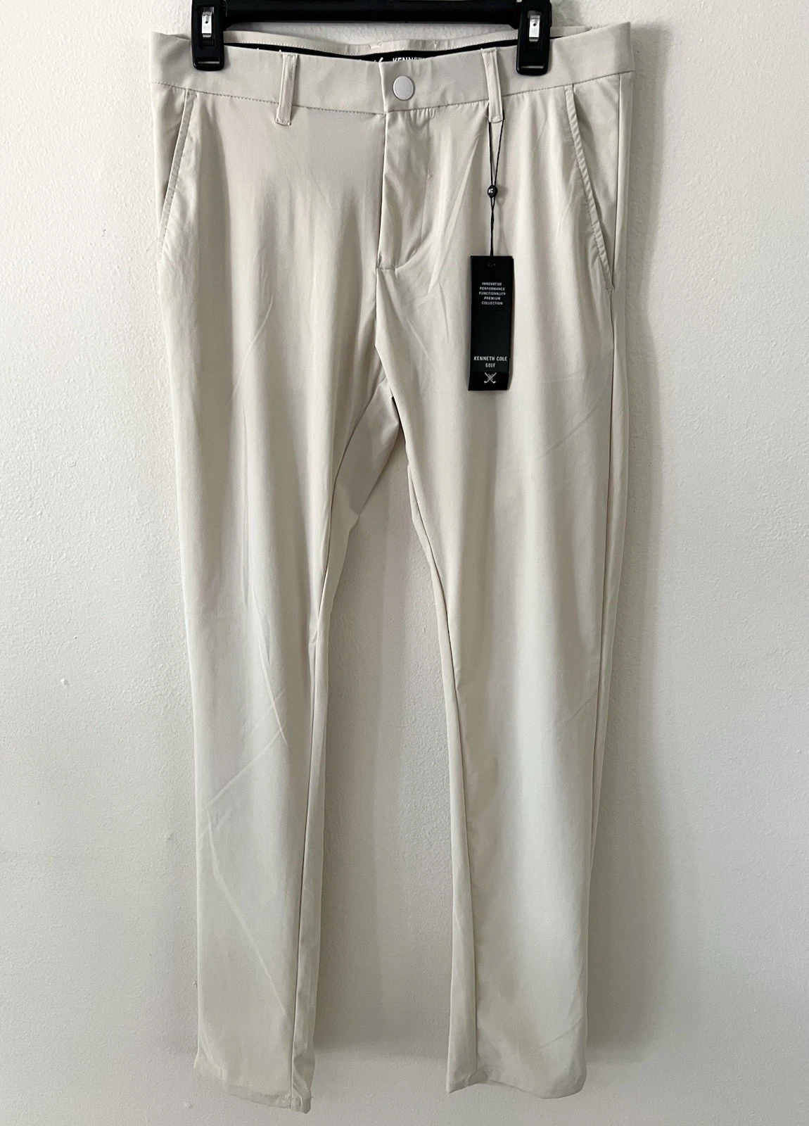 Kenneth Cole Golf Pants Lightweight Stretch UPF 50+ Wicking Stone Men’s 32/32