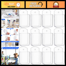 12 Pcs Remote Control Holder Wall Mount - Self Adhesive TV Organizer Storage f