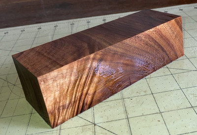 One Block Hawaiian Koa Wood w/Compression Curl ~6+'' x 1 3/4'' x 2'' (#764)