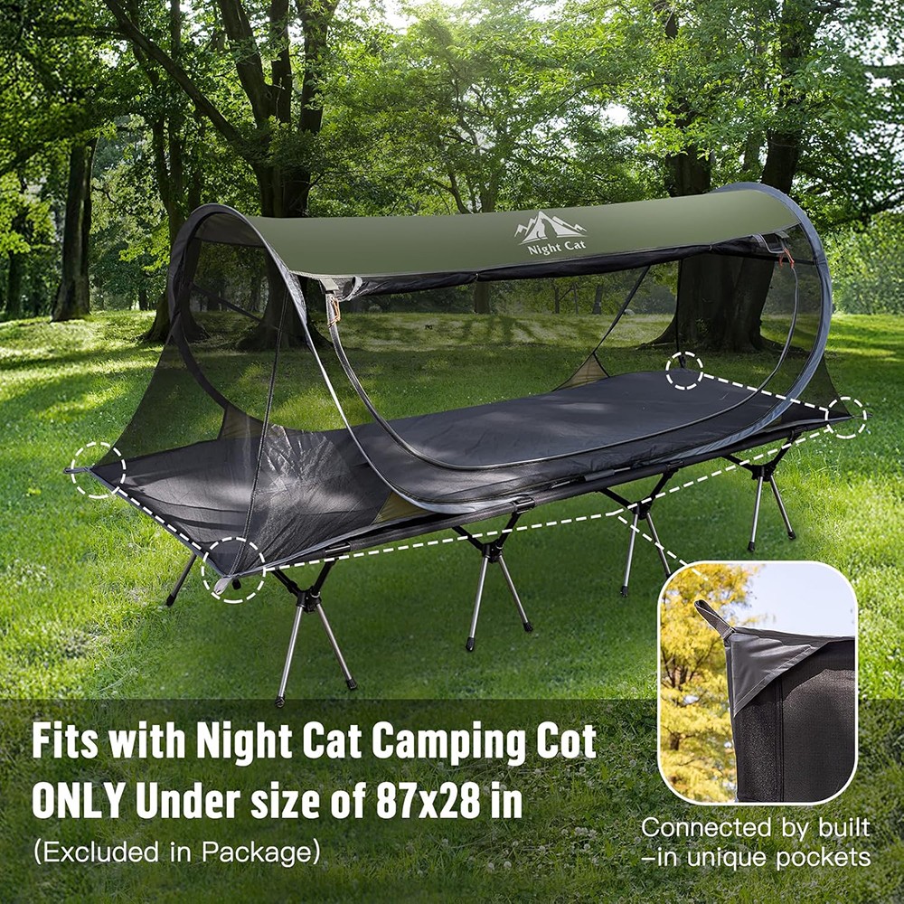 Night Cat Tent For Cot Bed Night Cat Single Tent Cot Night Cat Pop