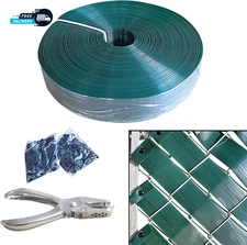 76 Meters Chain Link Fence Privacy Tape, 250Ftx0.15Ft Chain Link Slats with 200