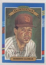 1991 Donruss Diamond Kings Roberto Alomar (3 Yellow Stripes Top Right) HOF d1f