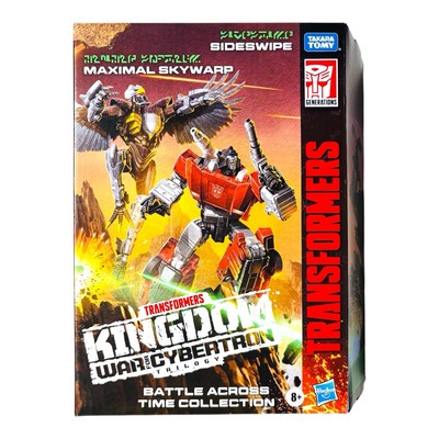 Transformers Kingdom Sideswipe & Maximal Skywarp Battle Across Time IN USA NEW