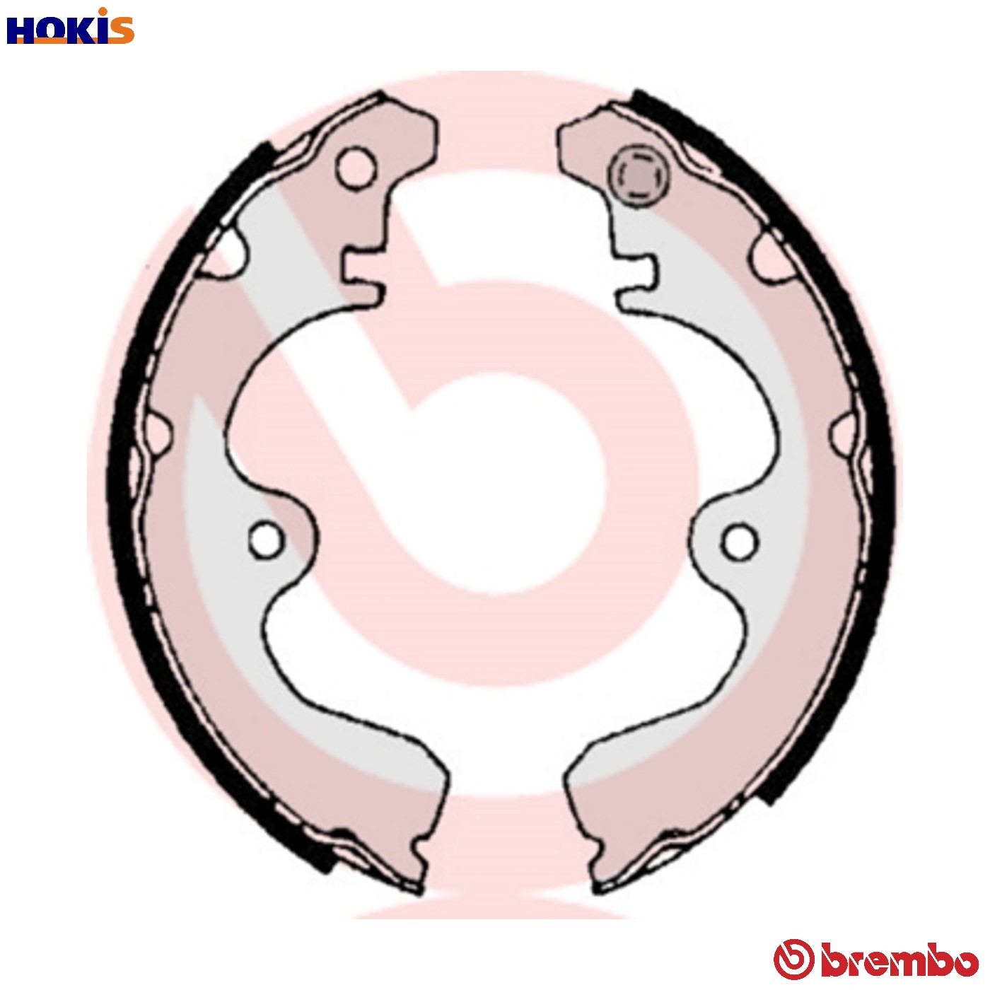 BRAKE SHOE SET S 83 532 FOR TOYOTA /-E2E2E-E 1.3L 1E 1.0L 1N 1.5L 4cyl STARLET