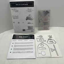 Stampin Up HELLO CUPCAKE Stamp Set Bundle With Call Me Cupcake DIES Lot