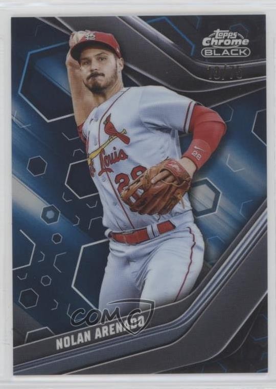 2023 Topps Chrome Black Blue Refractor 13/75 Nolan Arenado #41 1u6