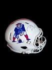 TOM BRADY SIGNED NEW ENGLAND PATRIOTS WHITE AUTHENTIC PRO HELMET FANATICS COA