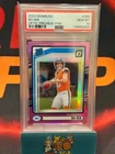 2024 Panini Donruss Bo Nix Optic Rated Rookie Preview Pink #369 PSA 10