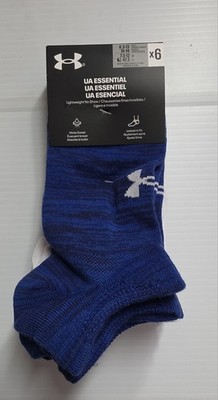 Under Armour Essential Socks 6-pack/Men's 8.5-13/Women's 10-14