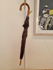 Francesco Maglia Ivory X Brown Handmade Bamboo Umbrella