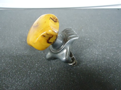 Vintage Sinko Butter scotch Bakelite Steering Wheel Spinner Suicide Knob LOOK!