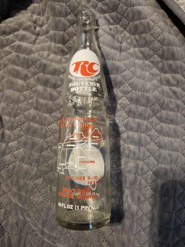 Vintage RC Cola Souvenir Vintage Bottle The Ag Showcase Of The South